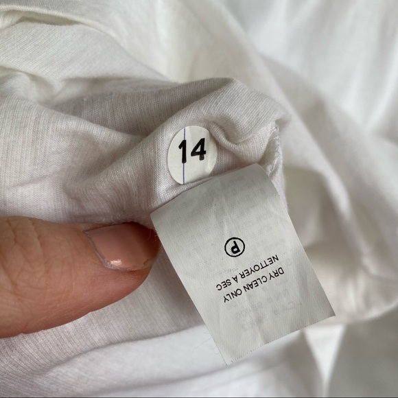 Theory White V-neck Lace Long Sleeve Shirt Blouse - Picture 10 of 11